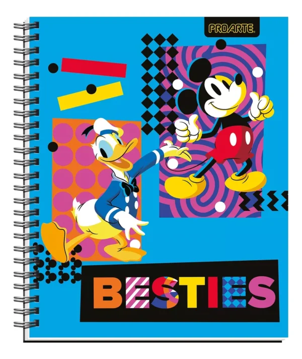CUADERNO  PROARTE FLOCKED MICKEY CARTA 150 HJS 7MM - Imagen 3