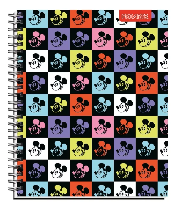 CUADERNO  PROARTE FLOCKED MICKEY CARTA 150 HJS 7MM