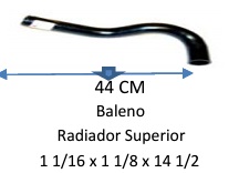 Manguera Radiador Superior-Suzuki Baleno Radiador Superior -44 Cm