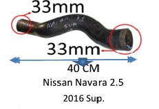 Manguera Superior-Nissan Navara 2.5 2016 Superior -40 Cm