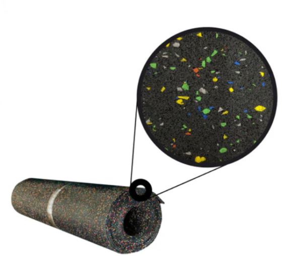 Piso Gimnasio 1x10 Mts  5mm - Rollo 10 Mts - Imagen 3