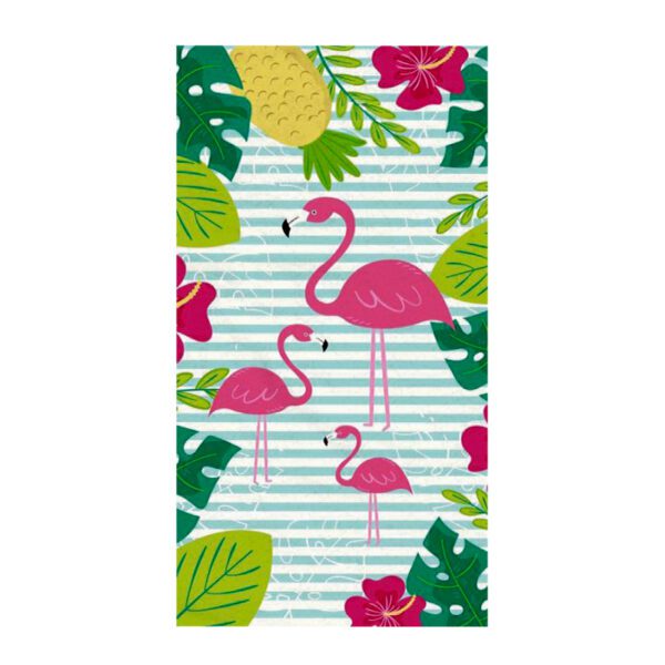 Toalla De Playa Estampada  Malibú 400 Grs/M2 - 71 X 147 Cms Flamenco
