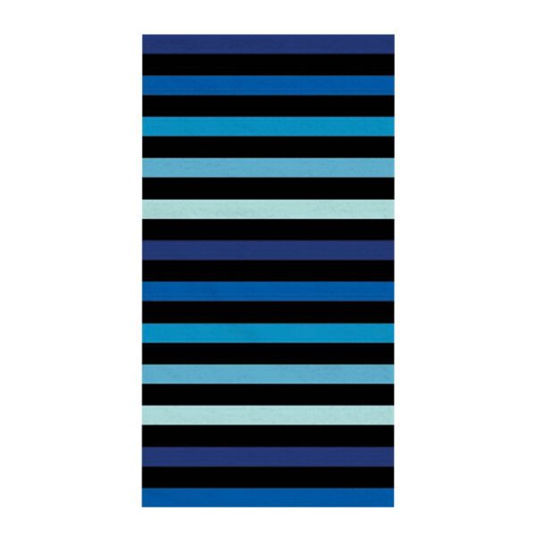 Toalla De Playa Estampada  Malibú 400 Grs/M2 - 71 X 147 Cms Li/ Azu