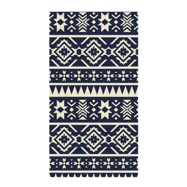 Toalla De Playa Estampada  Malibú 400 Grs/M2 - 71 X 147 Cms Negro