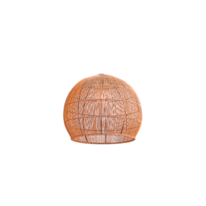 Pantalla Mimbre Globo Mediano Varilla 45 X 60 Cm