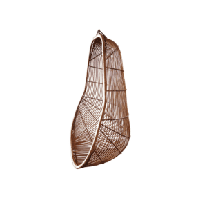 Silla Pera Mimbre  Colgante  133 X 85 X 65 Cm