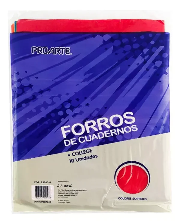 FORRO PROARTE  UNIVER.COL.SURT.BOLS.10un CAJA PD - Imagen 2