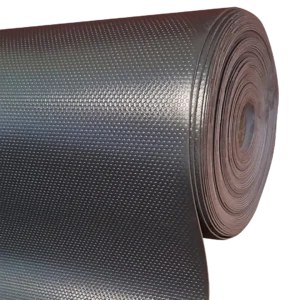 Piso Pvc Ecopiso Tp 1.50 Point Negro - Rollo 25 Mts