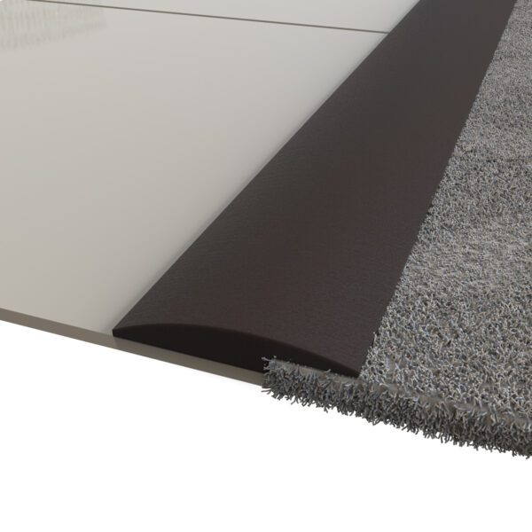 Perfil Cubrejunta Terminal Pvc 40Mm Cafe (R50Mt) Producto a Pedido