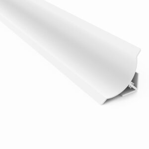 Perfil Zocalo Sanitario Macho-Hembra Sp Pvc 62Mm Blanco (T3Mt)
